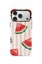 iPhone 17 Pro Vorian Dual Layer Case Watermelon Blush Stripe