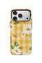 iPhone 17 Pro Vorian Double Layer Case Daisy Picnic Gingham