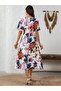Women's Floral Long Summer Dress - 5