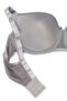 Women's Gray Ribbed Non-Padded Underwire Bra - 3