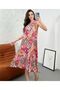Women's Colorful Casual Dress - 3