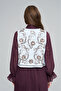 Women's Pastel Color Embroidered Flowy Vest - 5