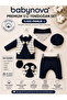 • Babynova Tuxedo Style 5 Piece Baby Boy Set with Bow Tie and Hat - 3