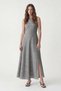 Black Linen Look Women's Dress - 3