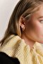 Gold Croissant Hoop Steel Earrings - 2