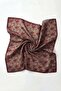 Soft Scarf Floral Line Dark Mink 90X90 - 4