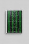 Huhu3124 Green Black Striped Football Field White Framed Painting Stadium Fan - Single Painting White Frame - 2