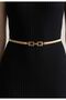 Women's Gold Imported Springy Flexible Belt Suitable for All Sizes Waist Belt Springy Belt Dress Belt Coat Belt - 2