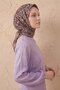Soft Scarf Shawl Motif Mocha Mousse 90X90 - 3