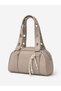 Women's Mink Baguette Bag with Zipper Ring Detail, Stylish Daily Shoulder and Hand Bag - 2
