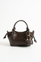 Minimal Knot Detailed Crossbody Wallet Mini Size Hand and Shoulder Bag with Accessories (Length 13 cm Width 23 cm) - 4