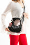 Bow Strap Detailed Luna Women's Crossbody Bag Black - 3