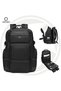 9792 Business Travel Laptop Backpack, 36L Water-Resistant Oxford Backpack with USB Charging Port, Anti-Theft Back Pocket, 15.6-Inch Fit, Black - 3