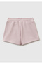 Girl's dusty rose logo embroidered drawstring shorts - 2