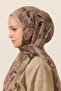 Aura Silk Crepe Shawl - Sand - 4