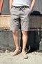 Men's, waist lace up, regular fit, Old Money Culture, cotton, linen woven shorts 24INP284 - 3