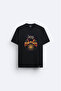 Gojira Printed Crew Neck Black T-Shirt