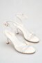 Women's Ankle Strap Black Heeled Open Toe Buckle Sandals