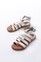 Zri̇n-041 Premium White Orthopedic Genuine Leather Women's Sandals - 5