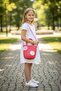 Girl's Crossbody Straw Bag with Accessories