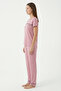 Diana Glamour Viscose Short Sleeve Women's Pajama Set - 4