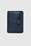 Ds Damat Navy Blue Business Card Holder - 2