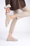 Women's Beige Daily Suede Shoes Fs27Ms10B - 5