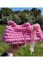 Mysey Pink Knitted Women's Handbag - 2