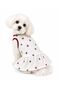 Small Breed White Cherry Detailed Dog Dress Cat Dress Dog Outfit (1-10kg) - 4