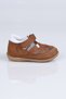 0011 Genuine Leather First Step Sandals - Tan - 19