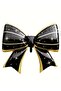 Graduation Bow Foil Balloon Black Gold 92X58 cm Party Decoration Celebration Balloon - 5