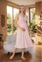 New Season Summer Pink Wide Strap Special Design Stylish Lace 100% Cotton Maternity Nightgown - 6