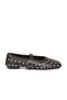 Black Lightweight Flexible Belted Ballerina Shoes K-305 Z - 2