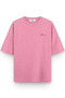 Women's / Men's Semi Oversize T-Shirt Duck Back Printed Pink T-Shirt 1393 - 2