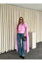 Powder Pink Cape Blouse - 1030 - 4
