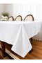 Elegance Series Premium Quality Stain-Resistant, Liquid-Proof Tablecloth 160X220 White