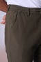 Men's Elastic Waist, Straight Leg, Waist-Tie, Side and Hidden Pockets, Cotton Jogger Pants - 4