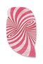 Sdt Pink Swirl Patterned Modern Woven Base Decorative Carpet Sdt938 - 3