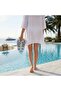 Top Tropicalia Vibes White-Blue-Gold Premium Luxury Women's Patterned Non-Slip Comfortable Beach Flip Flops - 3