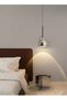 Modern Lighting, Single pendent, Light, Minimal Bed Side, Golden pendent, Golden Color, 12x31x200 cm, Suitable for bedroom, living room, kitchen, coffee shop, Adjustable height - 6