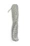Silver Glitter Zigzag Water Stone / 5 mm / 20 Meter Ball / St412 - 2