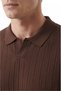 Brown Polo Collar Knitwear T-Shirt Comfortable Fit Men's Knitwear T-Shirt 2608108 - 6
