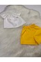 Girl's 2-Piece Set: Madonna Collar White Blouse & Solid Color Shorts - 5