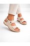 Beige Heel Spur Gel Sole Orthopedic Daily Women's Sandals - 5
