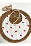 Baby Bib, Heart Patterned, 100% Cotton, Handmade, Double-Sided, Towel and Poplin.