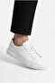 Men's White Genuine Leather Orthopedic Sole Casual Sneaker Shoes - 2