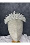 Showy Zircon Stone Bridal Crown Henna Night Wedding Hair Accessory Special Design - 4