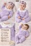Baby Girl 40/1 Interlock Cotton Set – Lace Collar, Long Sleeves, Booties Newborn_03Ay_06Ay 2-Piece Set - 2