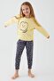 Girl's Pomme Apple Cotton Comfortable Fit Long Sleeve Pajama Set - 2