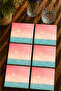 Abstract Nature Landscape Themed Set of 6 Coasters - Uv Printing Mdf - 10X10 cm